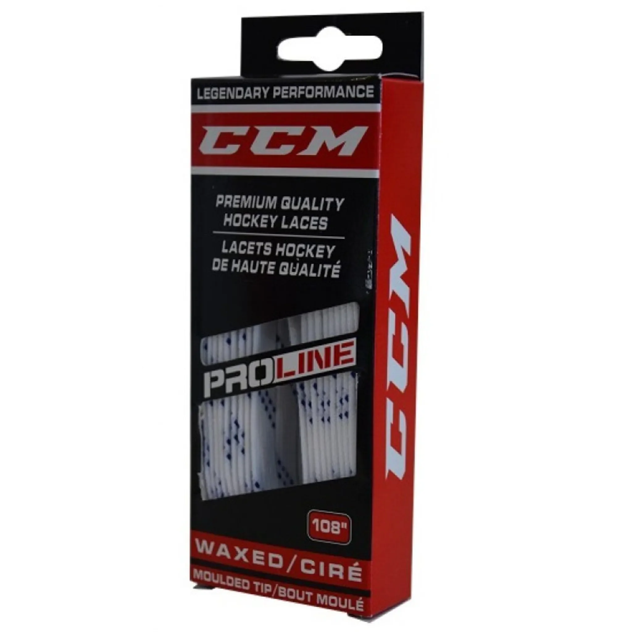 CCM Pro-S700 Eishockey Schnürsenkel – 244 cm, gewachst, extra haltbar